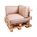 Paletové sedenie Golden Garden GG56/1 - podsedák a vankúš 80cm x 80cm x 15cm penový granulát cappuccino 1